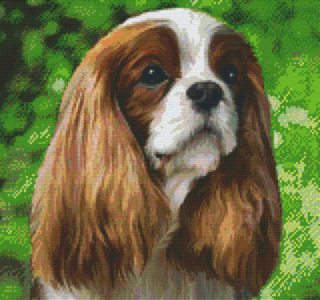 Dog Twelve [12] Baseplate PixelHobby Mini-mosaic Art Kits image 0